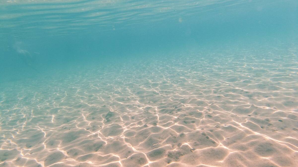 Underwater Images Of A Shipwreck In Greece