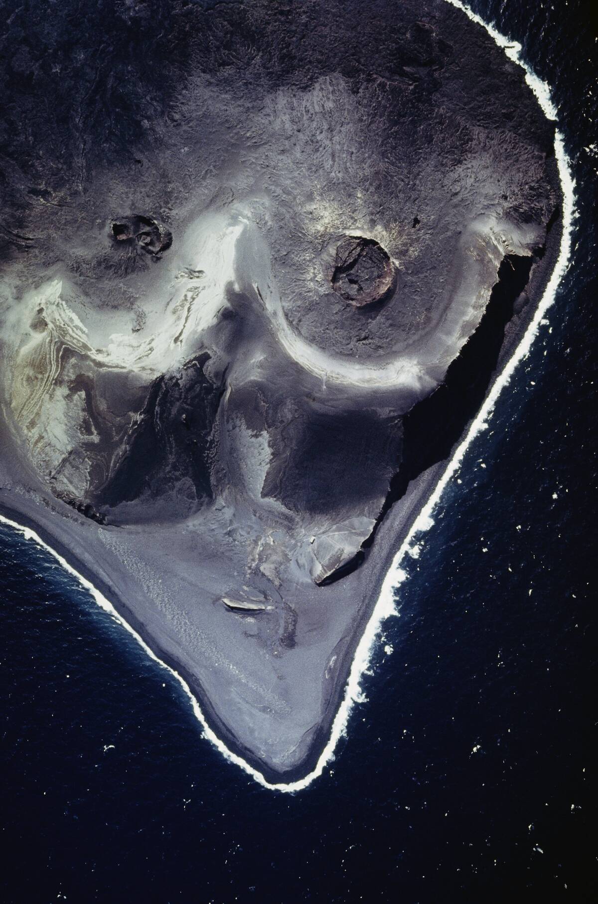 Aerial View of Surtsey Island