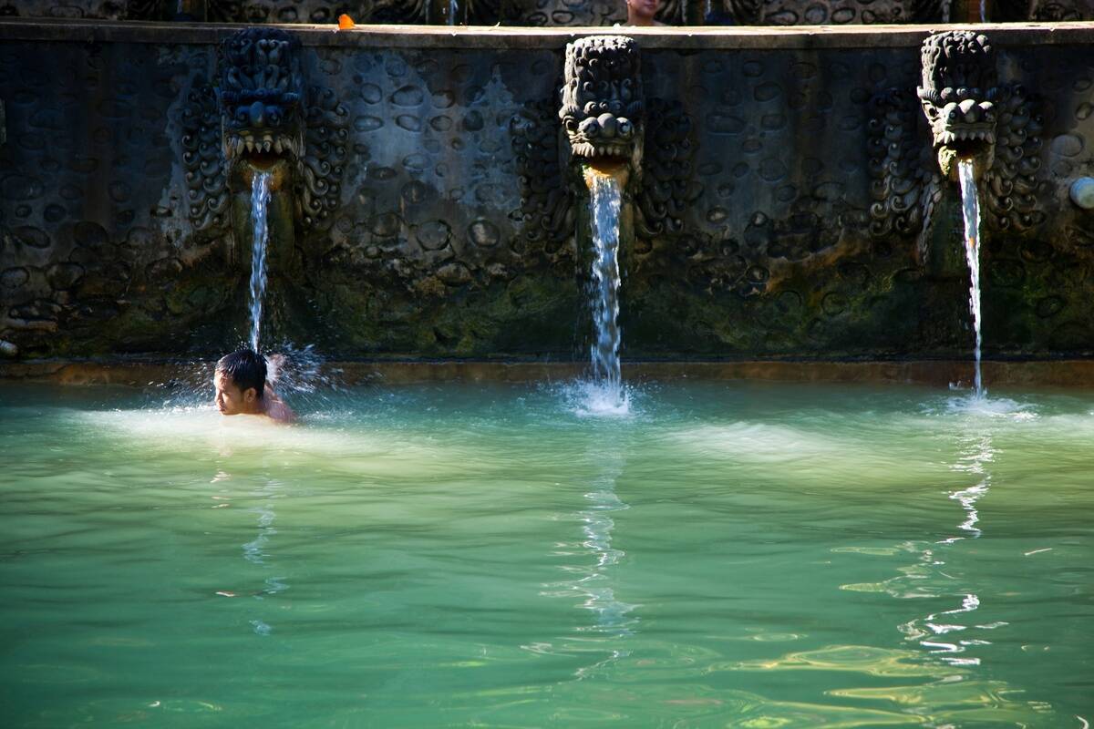 Banjar Hot Springs are located west of Lovina, a Balinese...