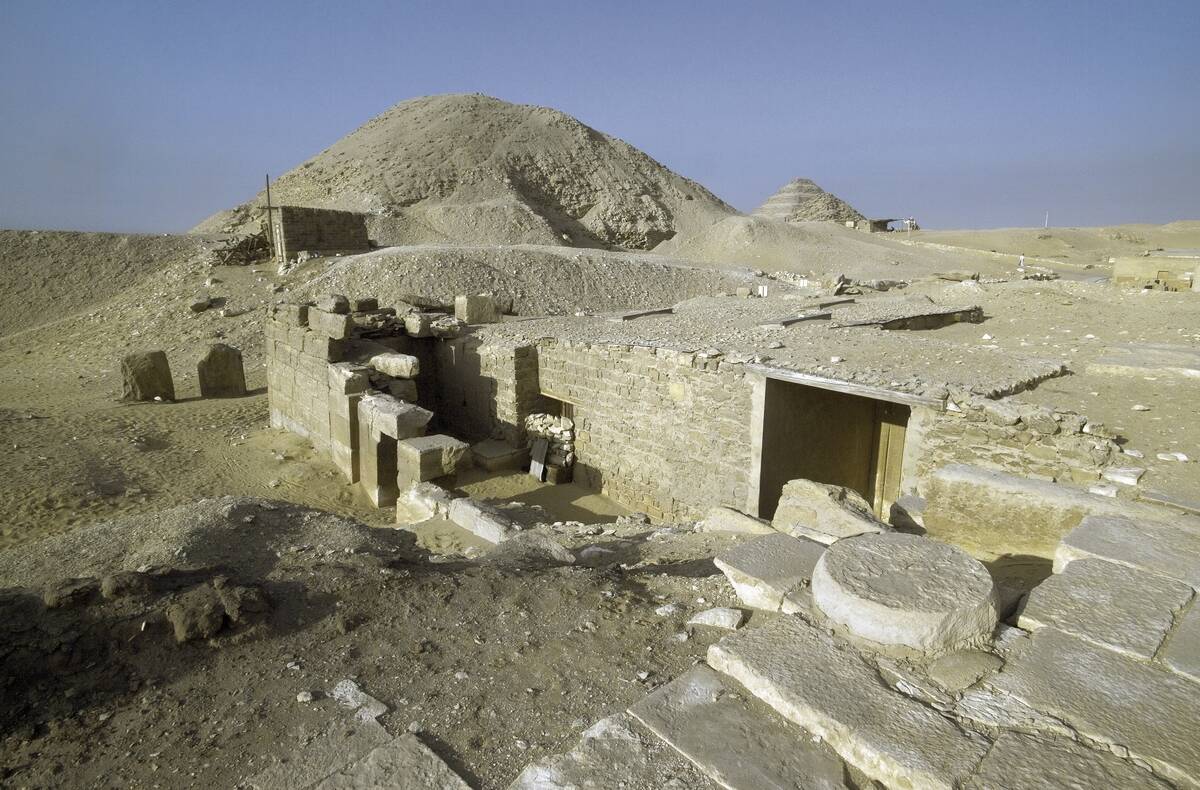 Excavation area near the Pyramid of Teti...