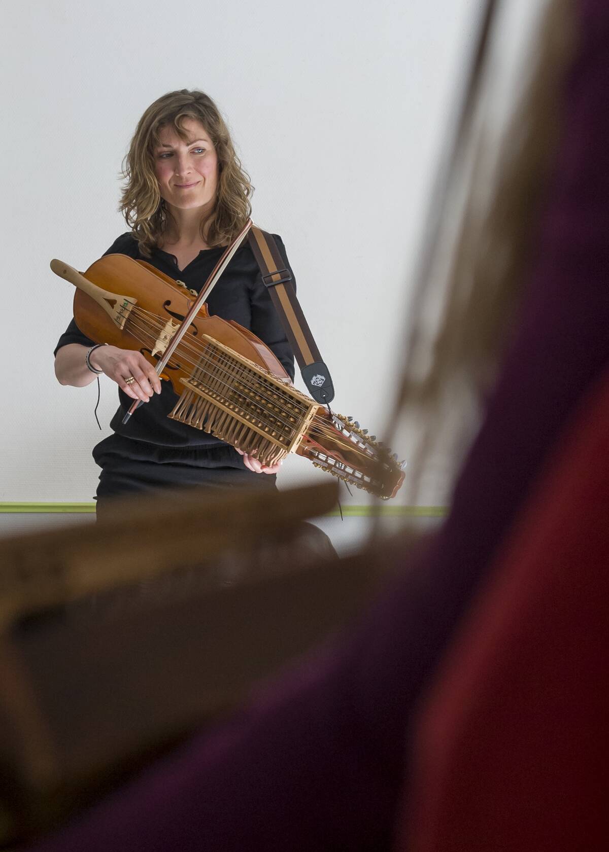 FRANCE-SWEDEN-MUSIC-FOLK-INSTRUMENT-NYCKELHARPA