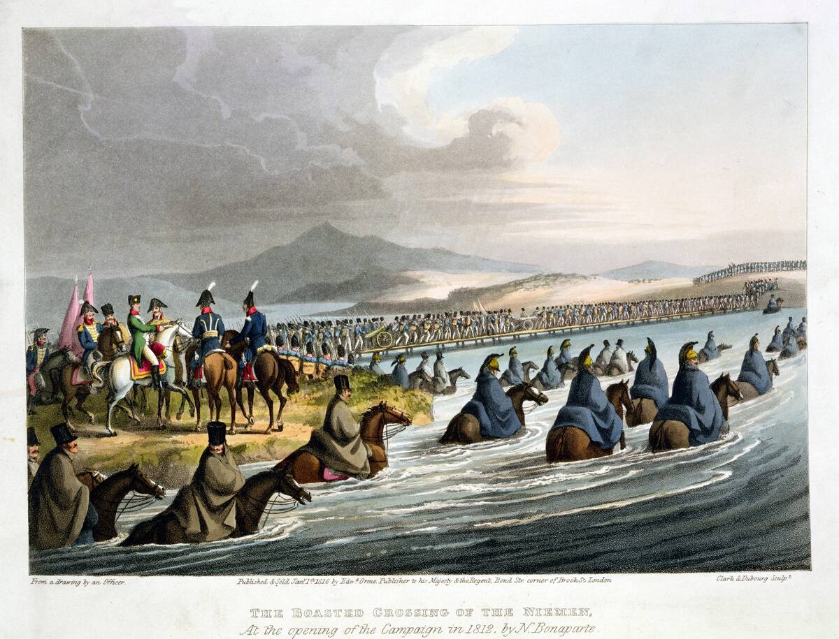 French Troops Invading Russia 1812 (1817)