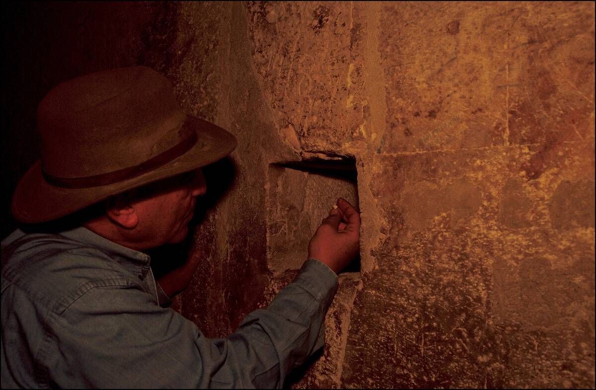 Inside The Pyramid Of Kheops.