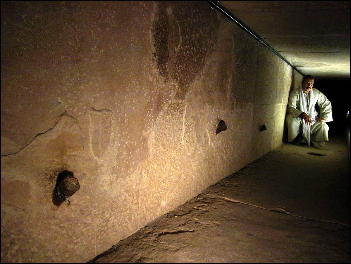 Inside The Pyramid Of Kheops.