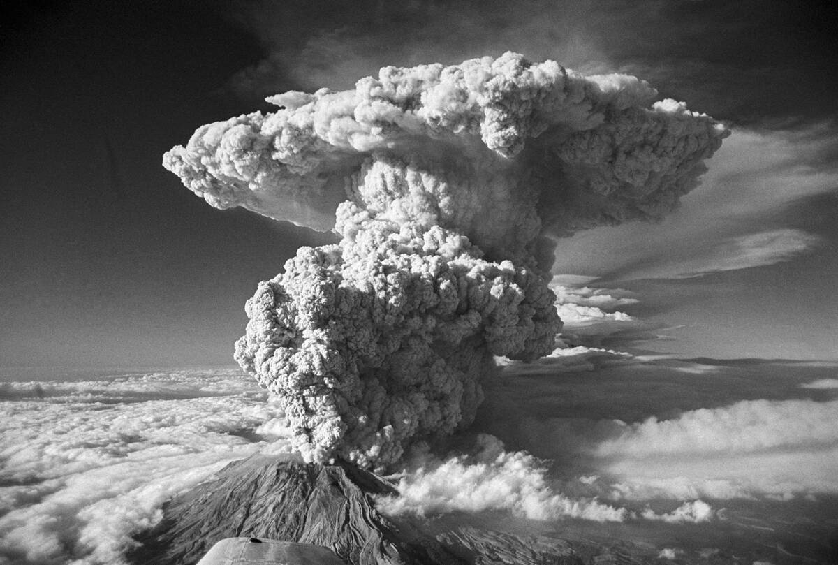Mt. St. Helens Erupting