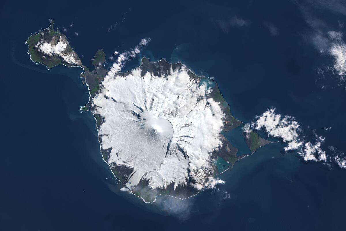 Satellite Imagery Of Heard Island