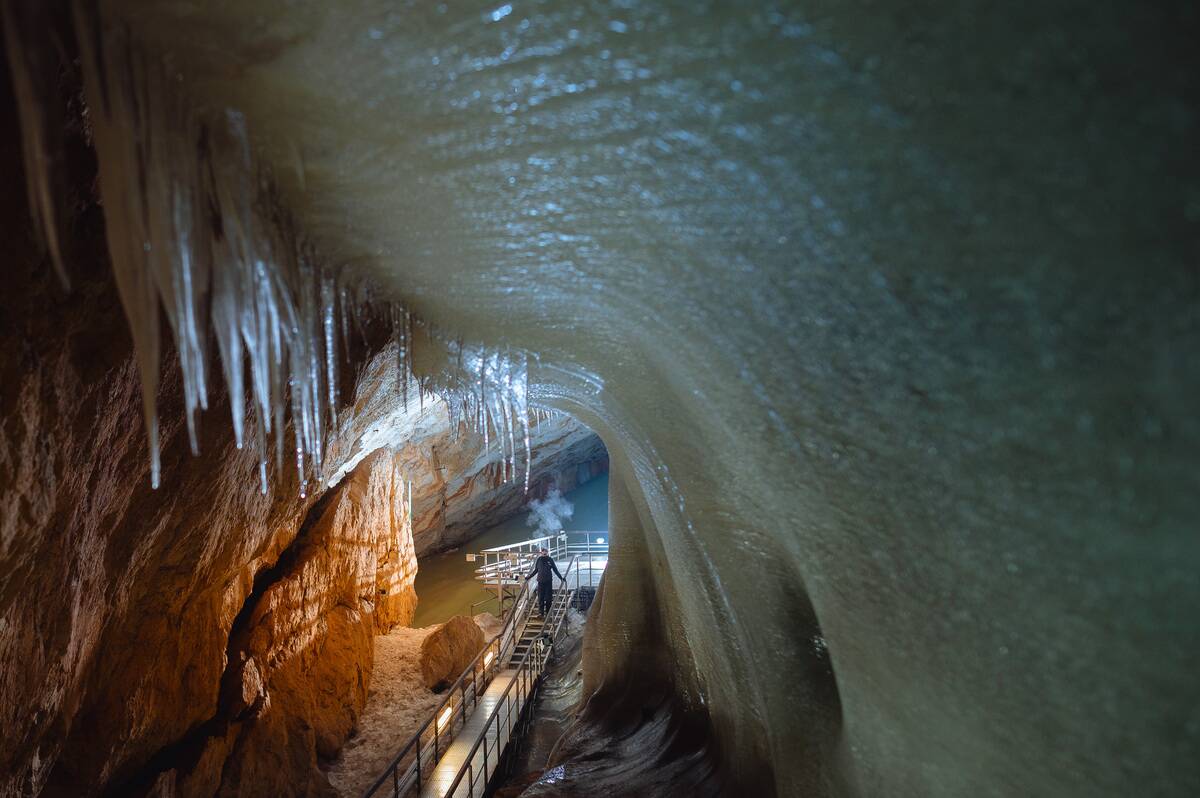 Slovakia's biggest ice cave near Dobsina is battling with rapidly melting ice due to climate change