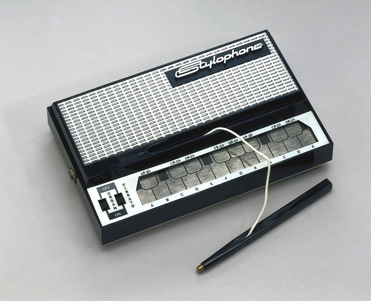 Stylophone, electronic mini organ, c 1968.