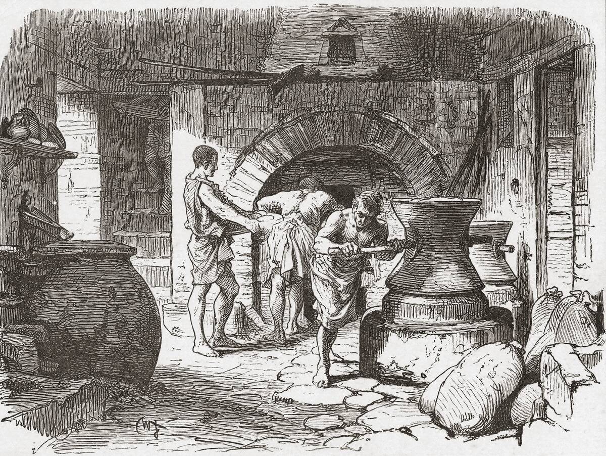 A Roman bakery