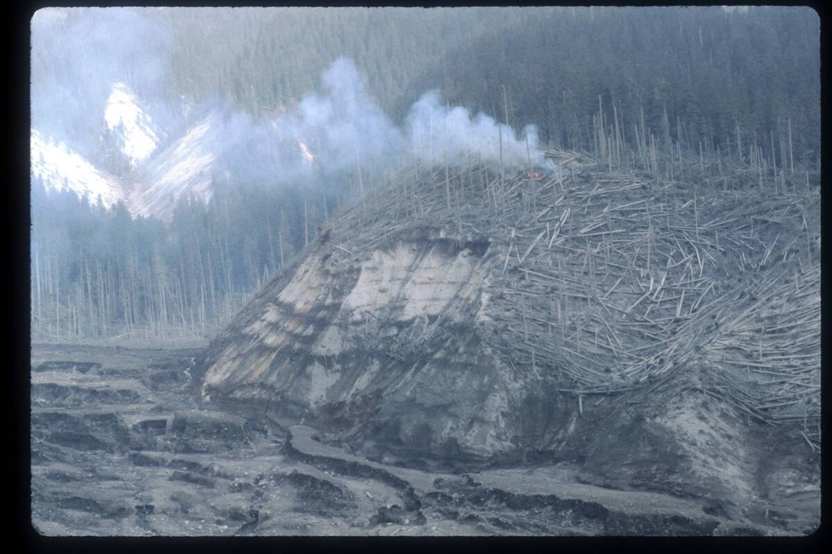 Aftermath of Mount St Helens Eruption