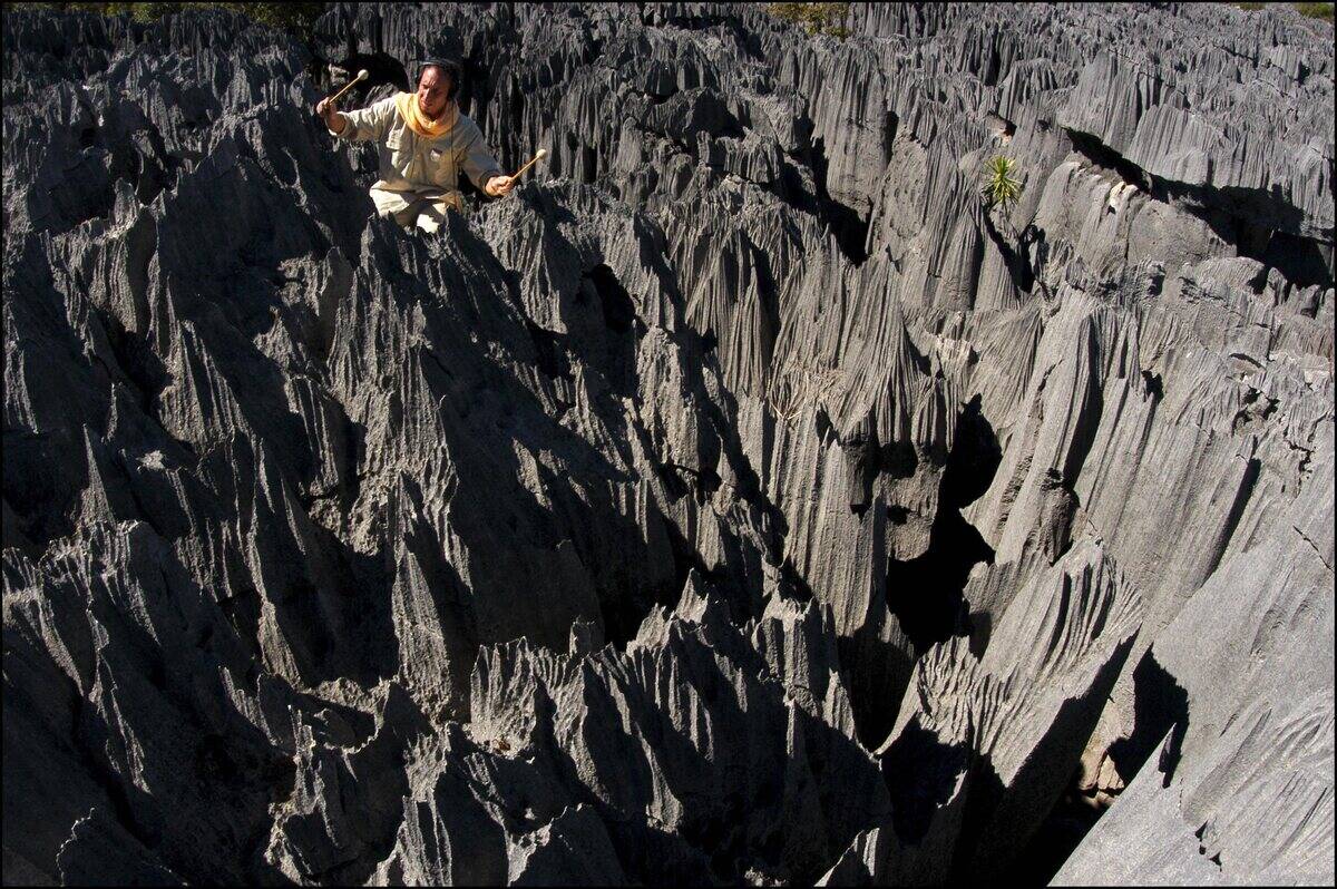 Christian Holl, The Musician Of The Tsingy Of Madagascar In Madagascar In May, 2003.