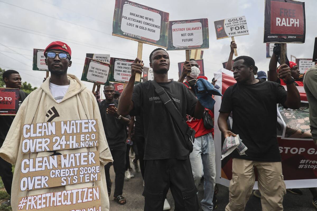 GHANA-POLITICS-DEMONSTRATION-MINING