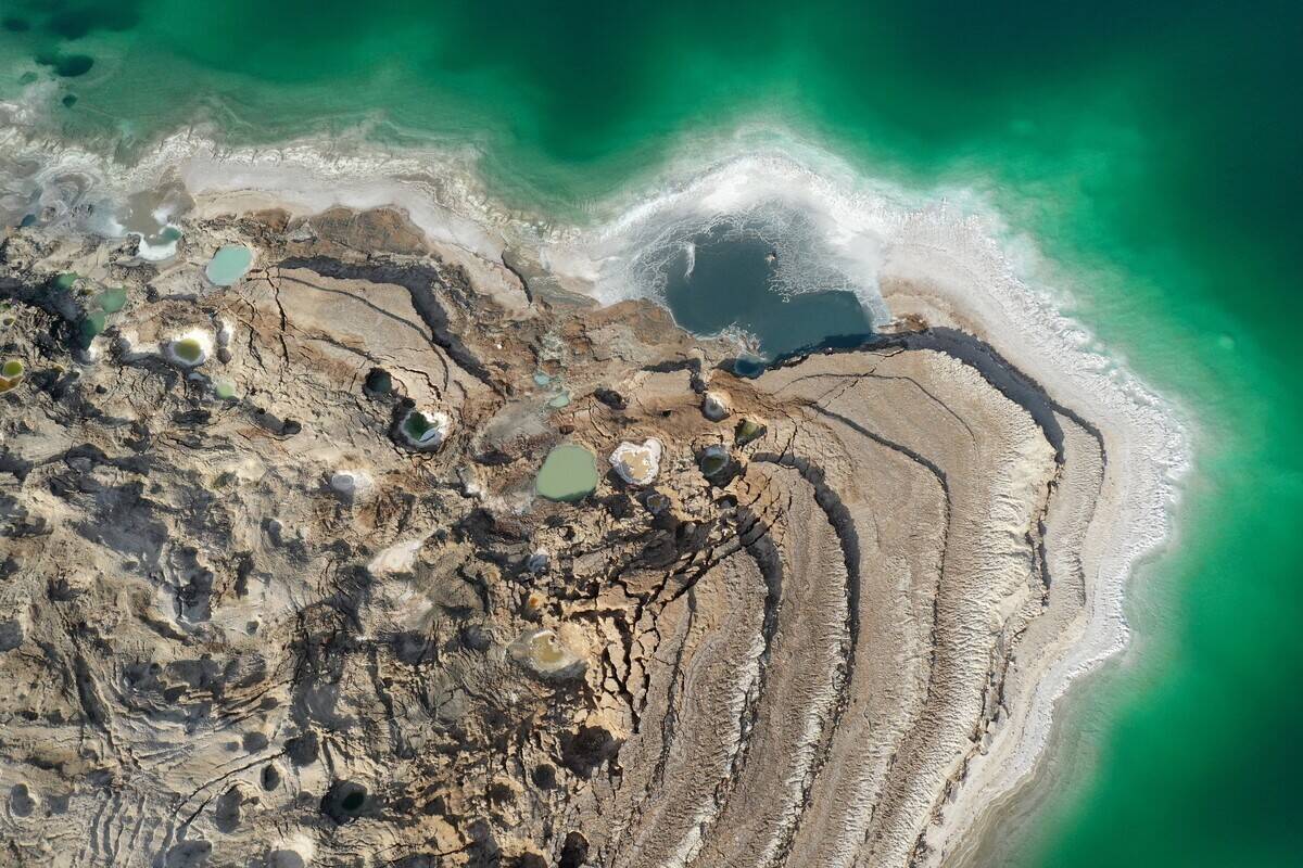 ISRAEL-EIN GEDI-DEAD SEA-SCENERY