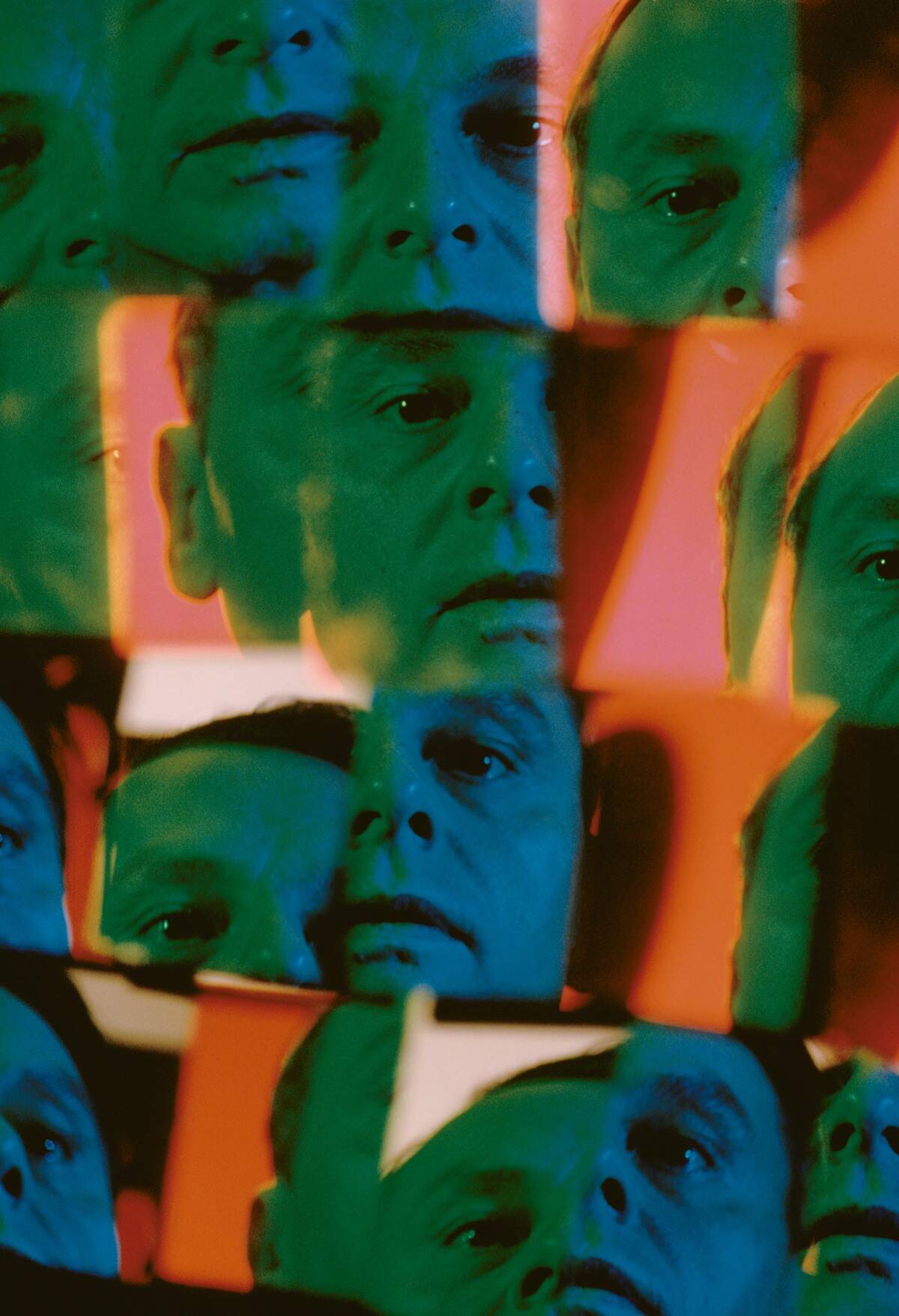 Photo Montage of Stressed Man in the 1960's