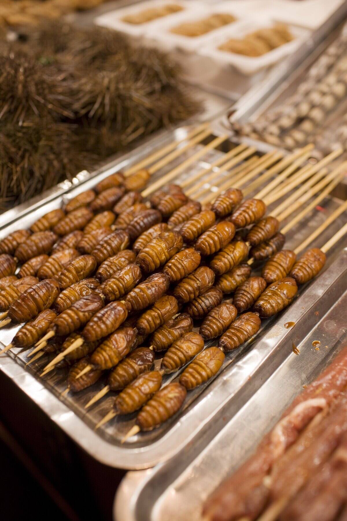 Night Market Stall, Wangfujing Street, China