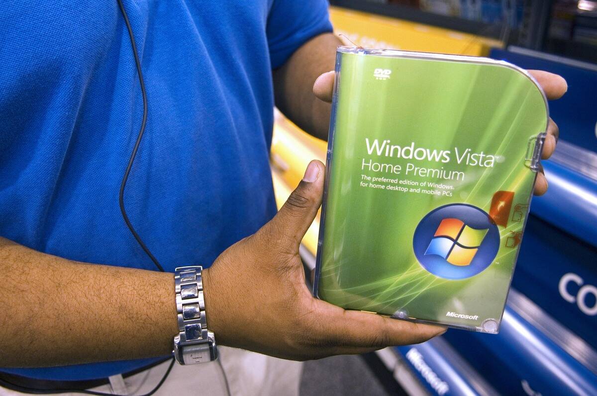 An employee at a Best Buy store in Atlanta, Georgia, display