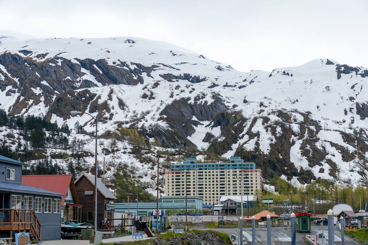 Mysterious town of Whittier in Alaska