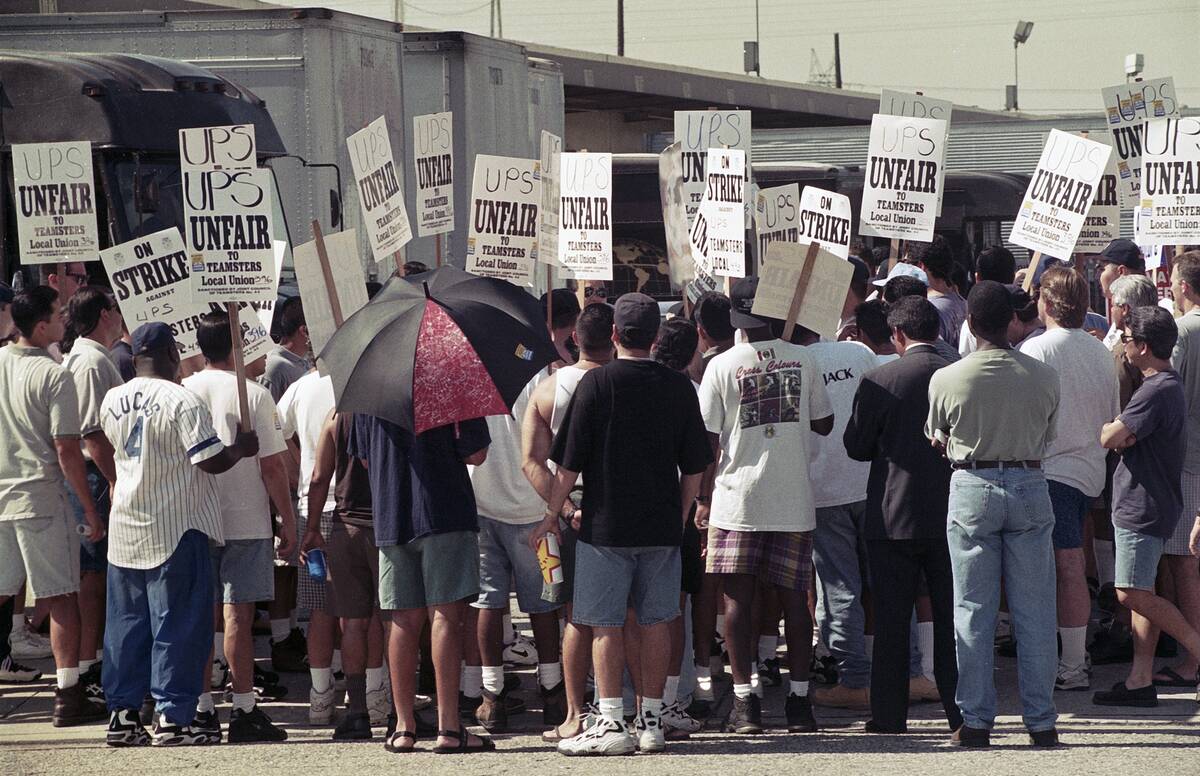 United Parcel Service Workers On Picket Line