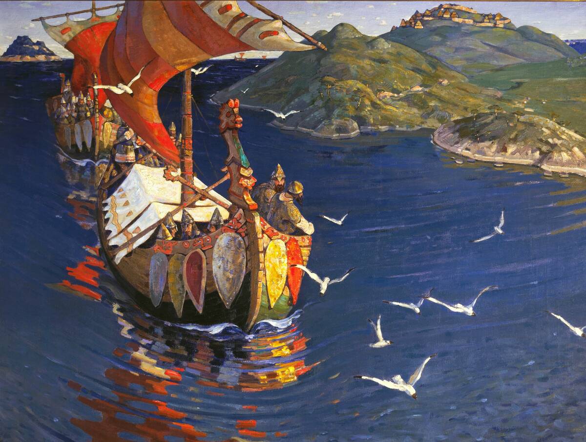 Nicholas_Roerich,_Guests_from_Overseas
